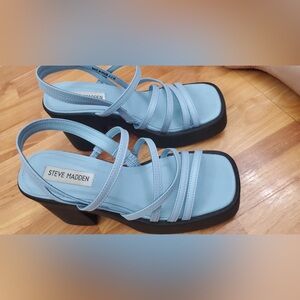 Steve Madden Light Blue Strappy Sandals